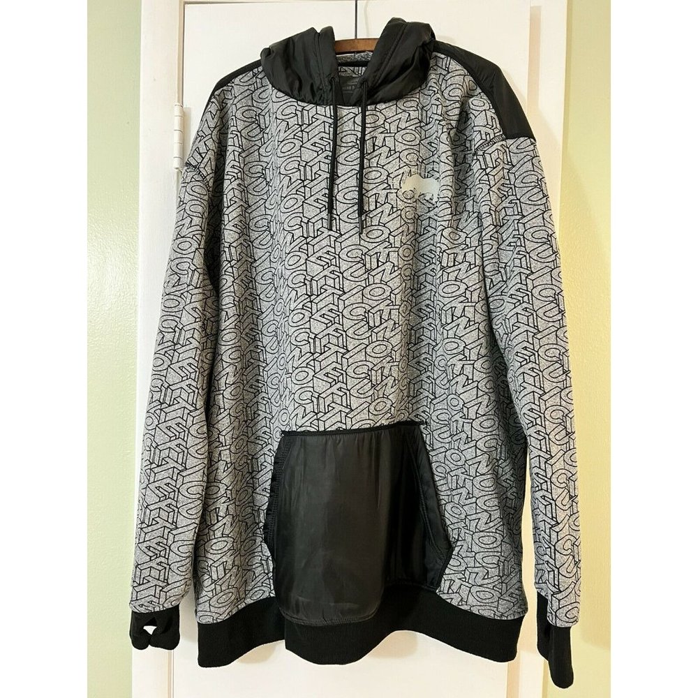 Ecko Function Black Grey Gray Pullover Hoodie Mens Extra Extra Large 2x 2xl XXL